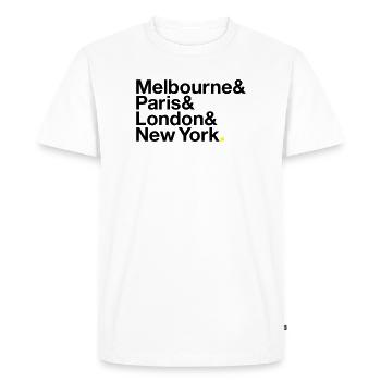 GRAND SLAM Tennis - T-shirt Premium bio Homme - blanc - Devant - Nico (187cm)