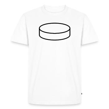 Palet de hockey - T-shirt Premium bio Homme - blanc - Devant - Nico (187cm)
