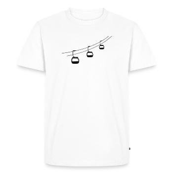gondola ropeway gondola winter vacation vacancy sp - Men's Premium Organic T-Shirt - white - Front - Nico (187cm)