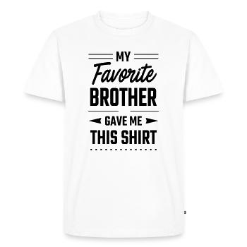 best sister best brother gift idea funny - Men's Premium Organic T-Shirt - white - Front - Nico (187cm)