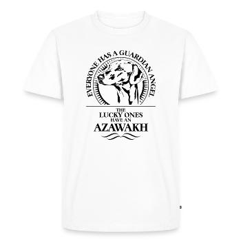 AZAWAKH Ange Gardien Chien Chien Wilsigns - T-shirt Premium bio Homme - blanc - Devant - Nico (187cm)