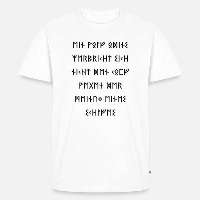 Ein Wolf Odins 2 - Männer Premium Bio T-Shirt - Weiß