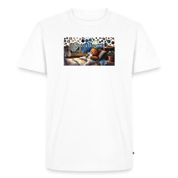 Sweet dreams sleeping bear with cuddly toy - Men's Premium Organic T-Shirt - white - Front - Nico (187cm)