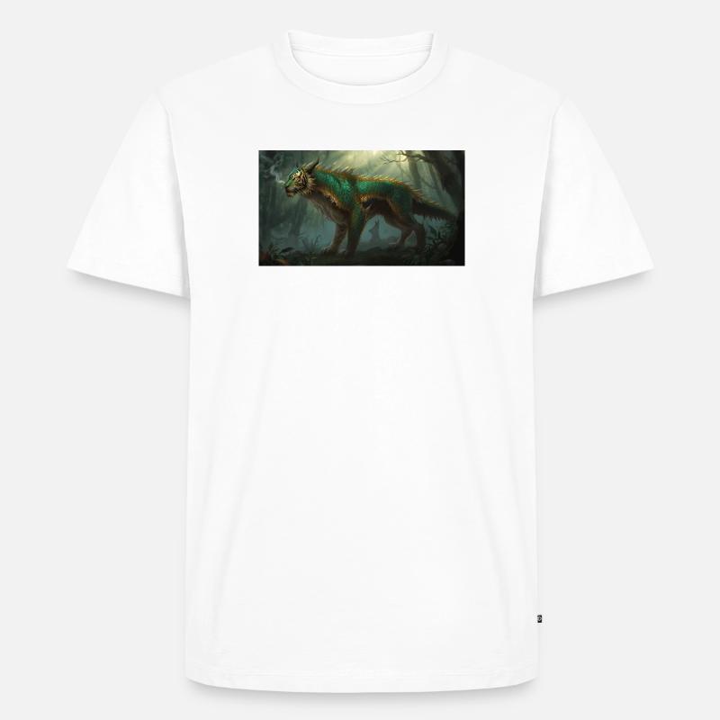 Drachentiger 2 - Männer Premium Bio T-Shirt - Weiß