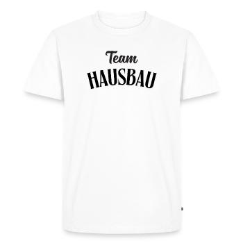 Construction de maisons d’équipe - T-shirt Premium bio Homme - blanc - Devant - Nico (187cm)