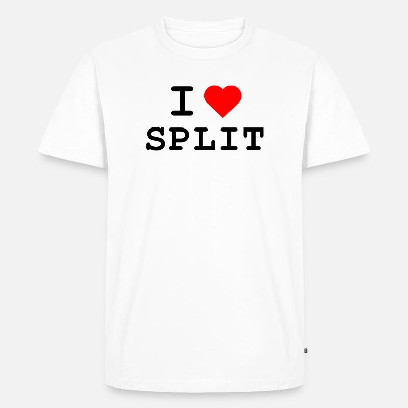 J’adore Split - Ich liebe Split - T-shirt Premium bio Homme - blanc