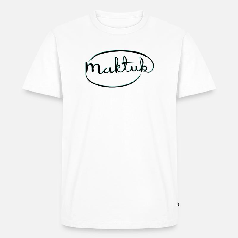 MakeKita Mint Script - Men's Premium Organic T-Shirt - white