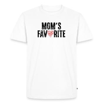 Le préféré de maman - T-shirt Premium bio Homme - blanc - Devant - Nico (187cm)