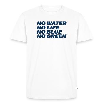 Eau - T-shirt Premium bio Homme - blanc - Devant - Nico (187cm)