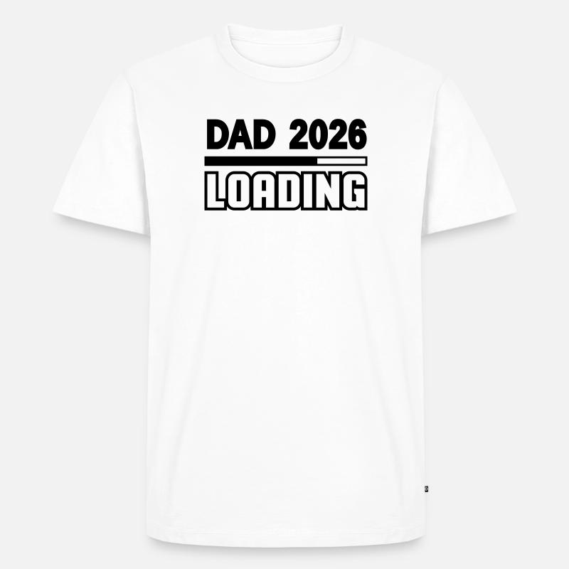 dad_2026_loading - Männer Premium Bio T-Shirt - Weiß