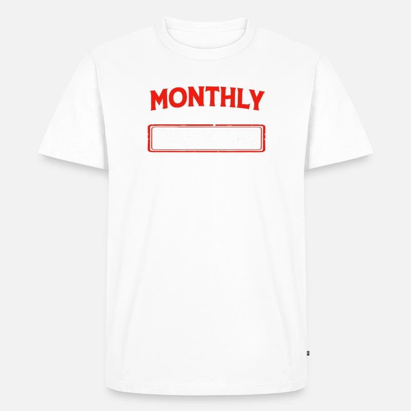 Hysterektomie Uterus Gebärmutter Eierstock - Männer Premium Bio T-Shirt - Weiß