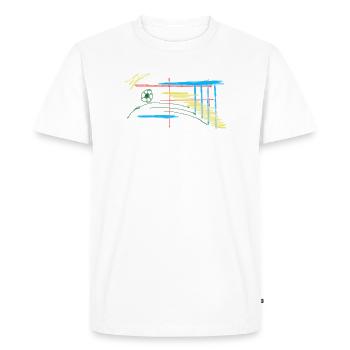 Colorful line landscape - Men's Premium Organic T-Shirt - white - Front - Nico (187cm)