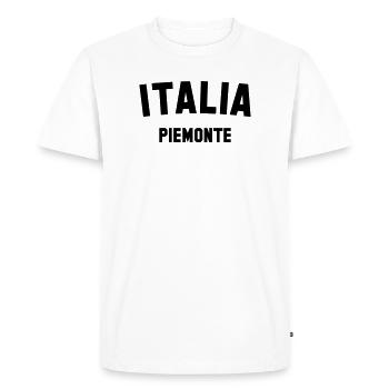 PIEMONTE Italia Piedmont Italy Italy - Men's Premium Organic T-Shirt - white - Front - Nico (187cm)