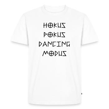 Hokus Pokus mode de danse de danse fêter le dicton - T-shirt Premium bio Homme - blanc - Devant - Nico (187cm)