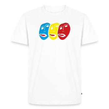 Ecce Homo fait face à la langue Moquerie sarcastique - T-shirt Premium bio Homme - blanc - Devant - Nico (187cm)