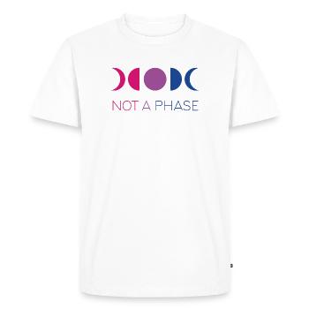 LGBTQ Pride Month - Not a Phase - Bisexual - Men's Premium Organic T-Shirt - white - Front - Nico (187cm)