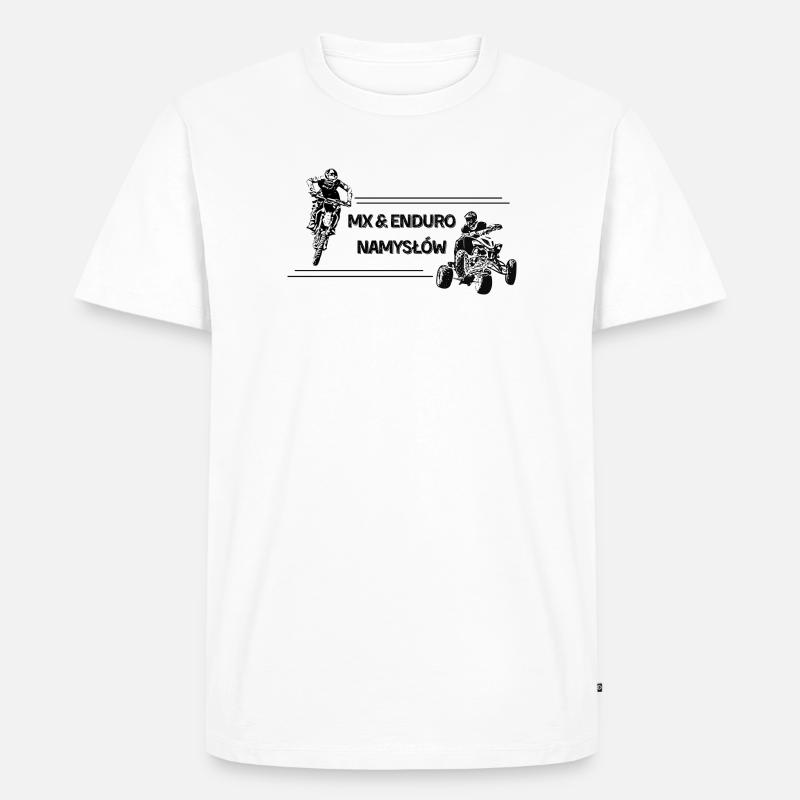 EnduroNamysłów MX&EnduroNamysłów Kollektion - Männer Premium Bio T-Shirt - Weiß