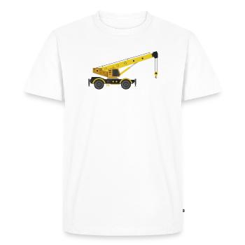 Crane truck - Men's Premium Organic T-Shirt - white - Front - Nico (187cm)