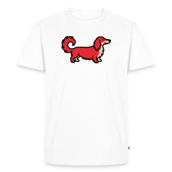 Irish Setter Retriever Red - Men's Premium Organic T-Shirt - white - Front - Nico (187cm)