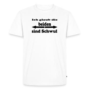 I think they are gay - Men's Premium Organic T-Shirt - white - Front - Nico (187cm)