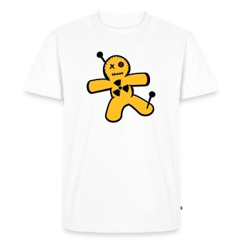 poupée vaudou contre l'énergie nucléaire - T-shirt Premium bio Homme - blanc - Devant - Nico (187cm)