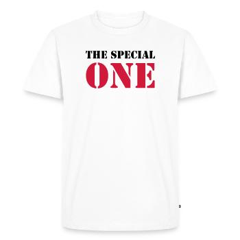 The Special One - T-shirt Premium bio Homme - blanc - Devant - Nico (187cm)