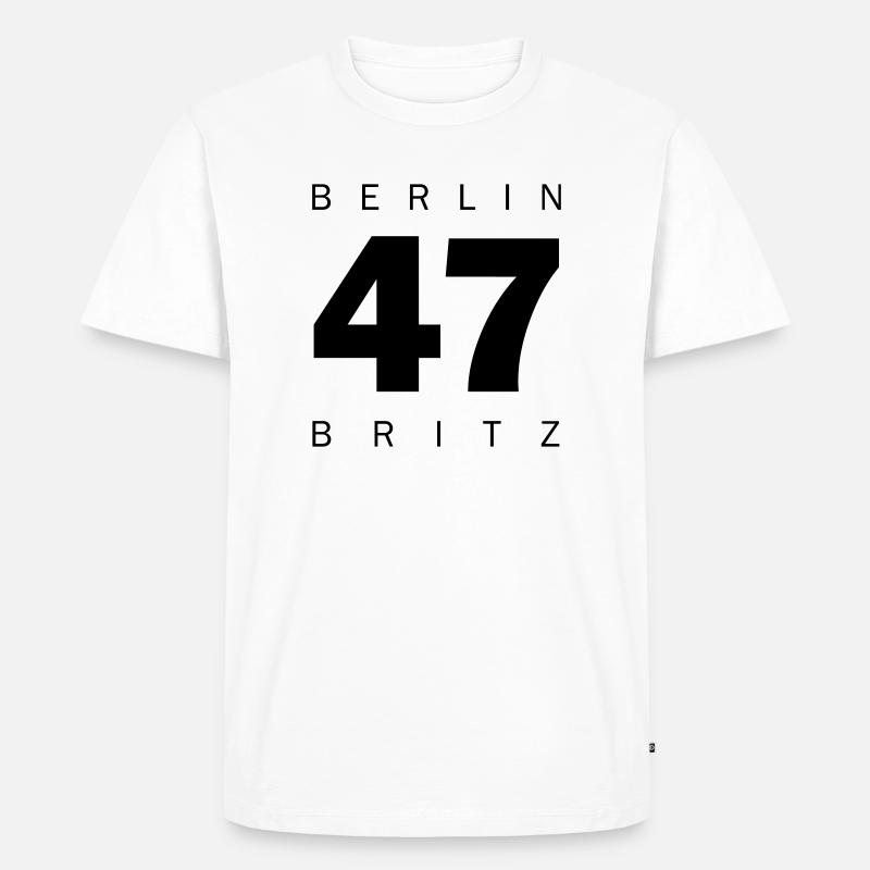 Britz - Männer Premium Bio T-Shirt - Weiß