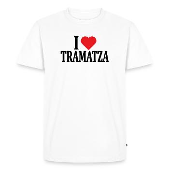 t-shirt J’adore Tramatza t-shirt Sardaigne - T-shirt Premium bio Homme - blanc - Devant - Nico (187cm)