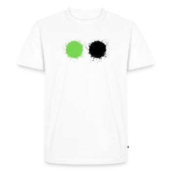 blanc vert - T-shirt Premium bio Homme - blanc - Devant - Nico (187cm)