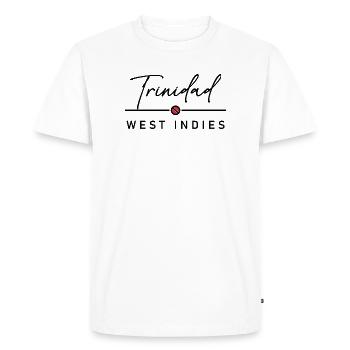 Trinité-et-Tobago - Antilles - Caraïbes - T-shirt Premium bio Homme - blanc - Devant - Nico (187cm)
