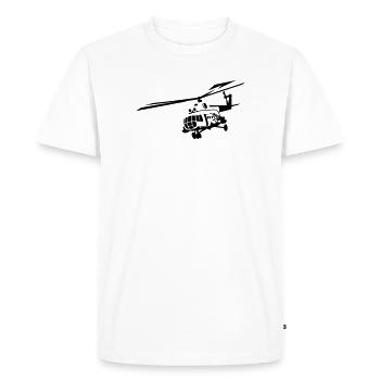 Mi-8 - Men's Premium Organic T-Shirt - white - Front - Nico (187cm)
