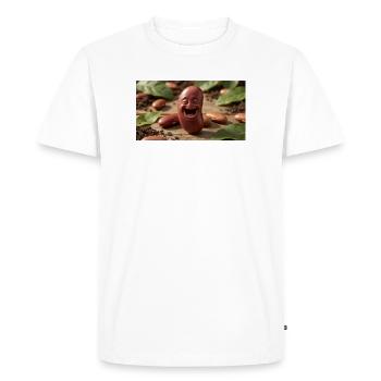 Chickbean Laughing Bean - Men's Premium Organic T-Shirt - white - Front - Nico (187cm)