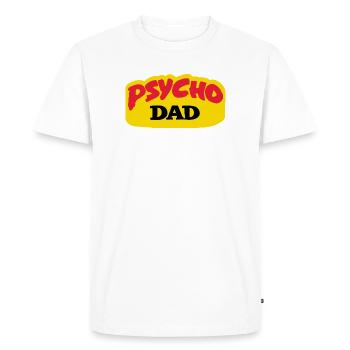 Psycho Dad - La série télévisée Lieblingss d’Al Bundy dans les années 90 - T-shirt Premium bio Homme - blanc - Devant - Nico (187cm)