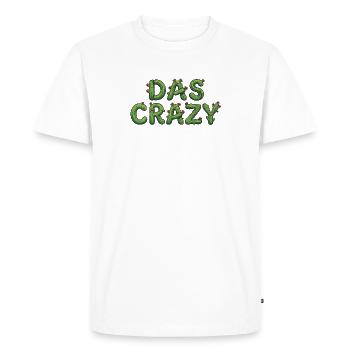 THE CRAZY Cactus Meme Saying - Men's Premium Organic T-Shirt - white - Front - Nico (187cm)