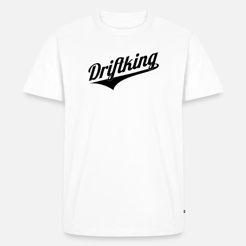 Driftking retro - Männer Premium Bio T-Shirt - Weiß