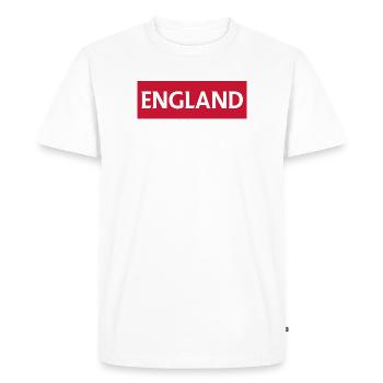 Conception de l’emblème anglais de Nottingham - T-shirt Premium bio Homme - blanc - Devant - Nico (187cm)