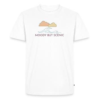 Vagues orageuses maussades Nature Design - T-shirt Premium bio Homme - blanc - Devant - Nico (187cm)