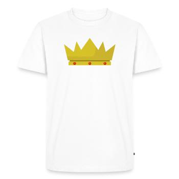 Couronne - T-shirt Premium bio Homme - blanc - Devant - Nico (187cm)