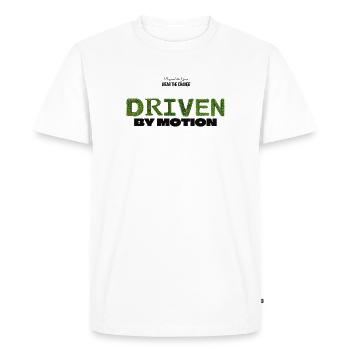 Animé par le mouvement - T-shirt Premium bio Homme - blanc - Devant - Nico (187cm)