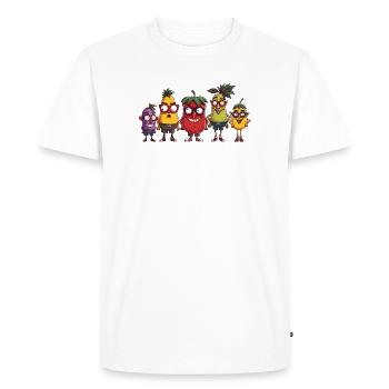 fruit - T-shirt Premium bio Homme - blanc - Devant - Nico (187cm)