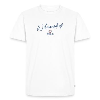 Wilmersdorf - Drapeau de Berlin - Ours de Berlin - T-shirt Premium bio Homme - blanc - Devant - Nico (187cm)