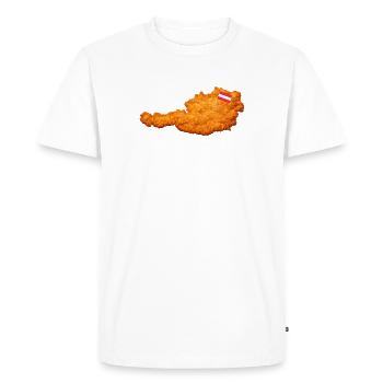 Schnitzel Autriche Form Food - T-shirt Premium bio Homme - blanc - Devant - Nico (187cm)