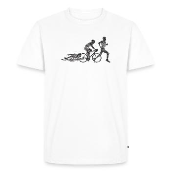 Cycling Zombie Circuit - Men's Premium Organic T-Shirt - white - Front - Nico (187cm)