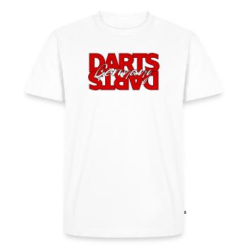 Logo de Darts Allemagne - T-shirt Premium bio Homme - blanc - Devant - Nico (187cm)