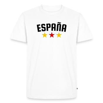 Conception Espagne 3 étoiles - T-shirt Premium bio Homme - blanc - Devant - Nico (187cm)