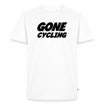 Cycling / Cyclist / Bike / Radfahren / Cyclisme - Men's Premium Organic T-Shirt - white - Front - Nico (187cm)