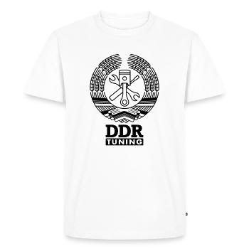 DDR Tuning Blason 1c - T-shirt Premium bio Homme - blanc - Devant - Nico (187cm)