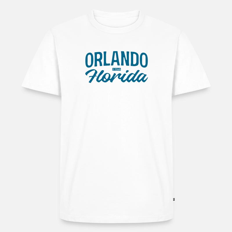 Orlando Florida Script Stil - Männer Premium Bio T-Shirt - Weiß