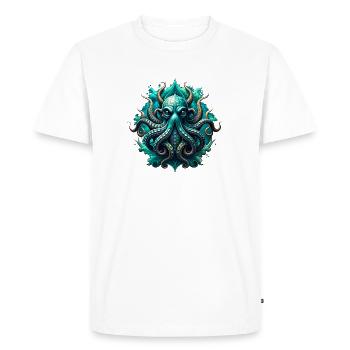 Poulpes - T-shirt Premium bio Homme - blanc - Devant - Nico (187cm)