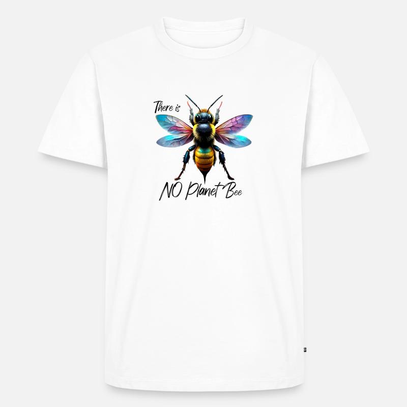 There is no Planet Bee - Männer Premium Bio T-Shirt - Weiß